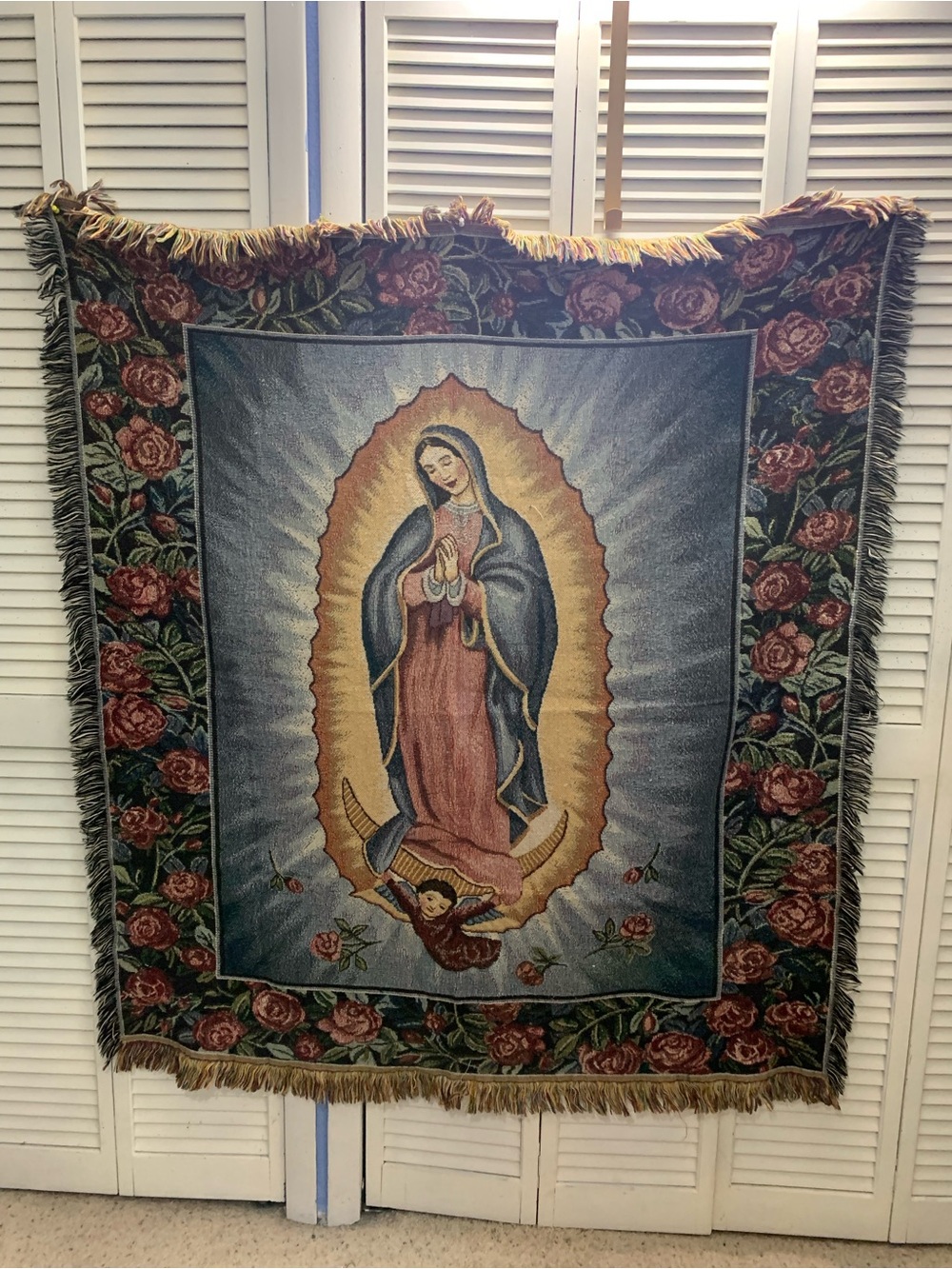 Our Lady Of Guadalupe The Virgin Mary Wall Tapestry Throw Blanket